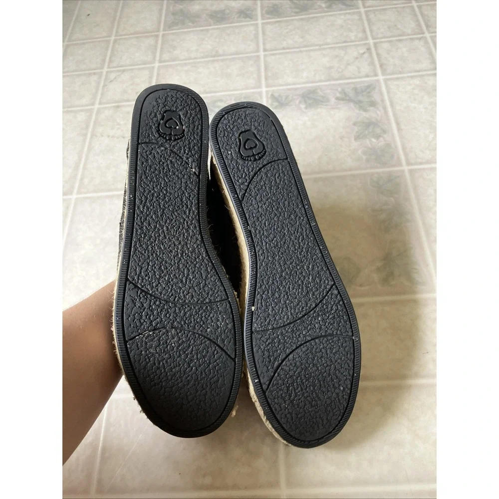 BOBS‎ from Skechers Women's 9.5 Black Espadrille Memory Foam Slip On #34101
